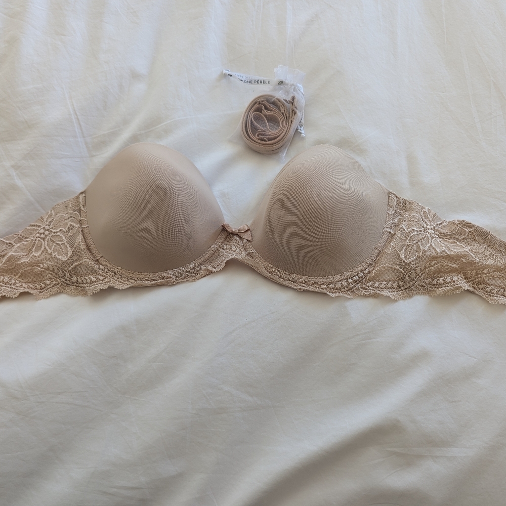 Simone Perele Convertible Strapless Bra Beige